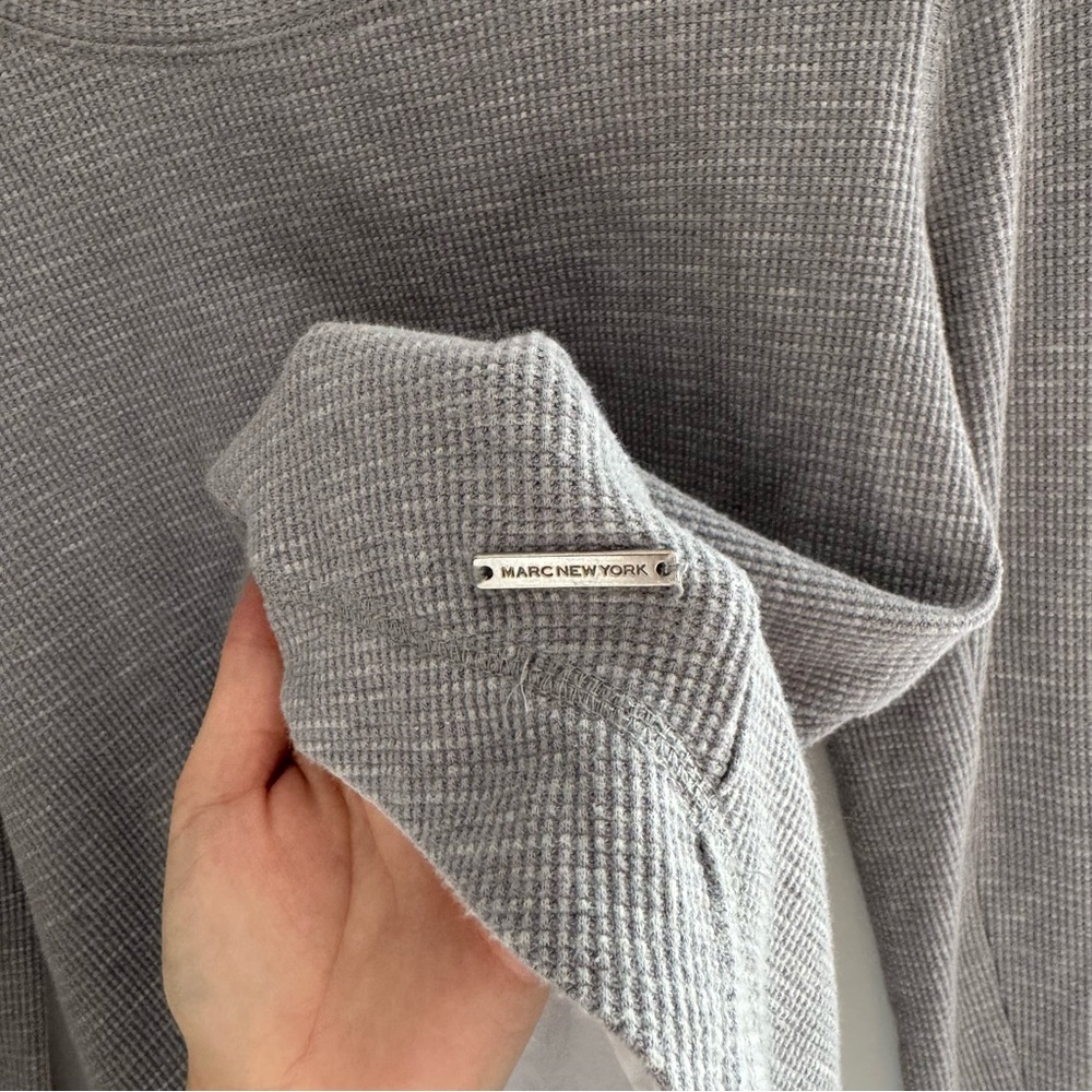 MARC NEW YORK | Textured Long Sleeve Sweater with Layered Hem Size Small - Picture 4 of 6